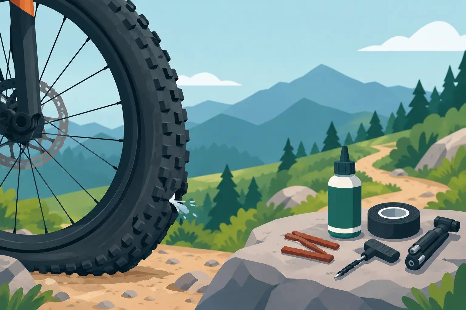 Tubeless Tyre Problems and Trail Fixes