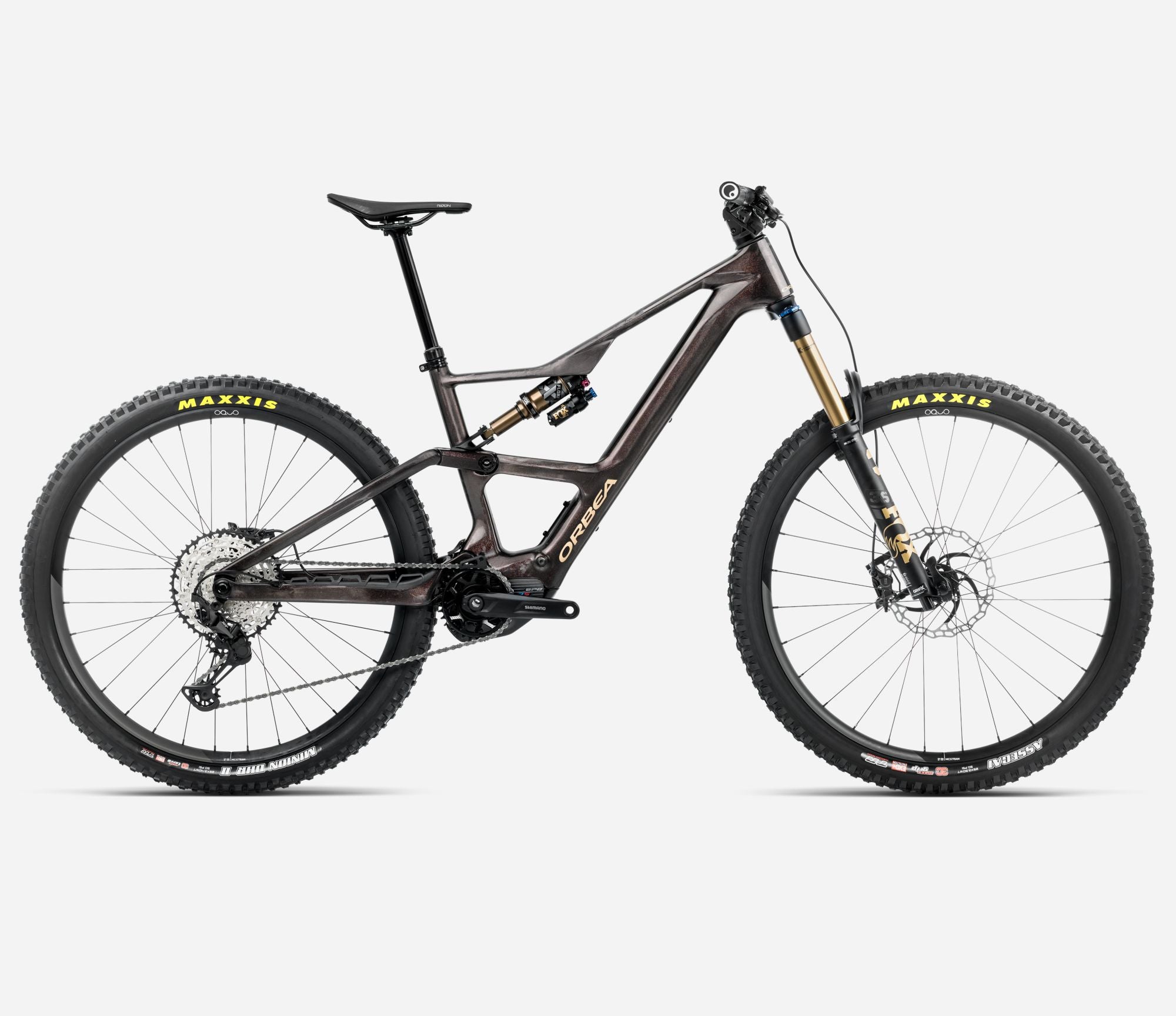 2025 Orbea Rise LT M10 Cosmic Carbon side view