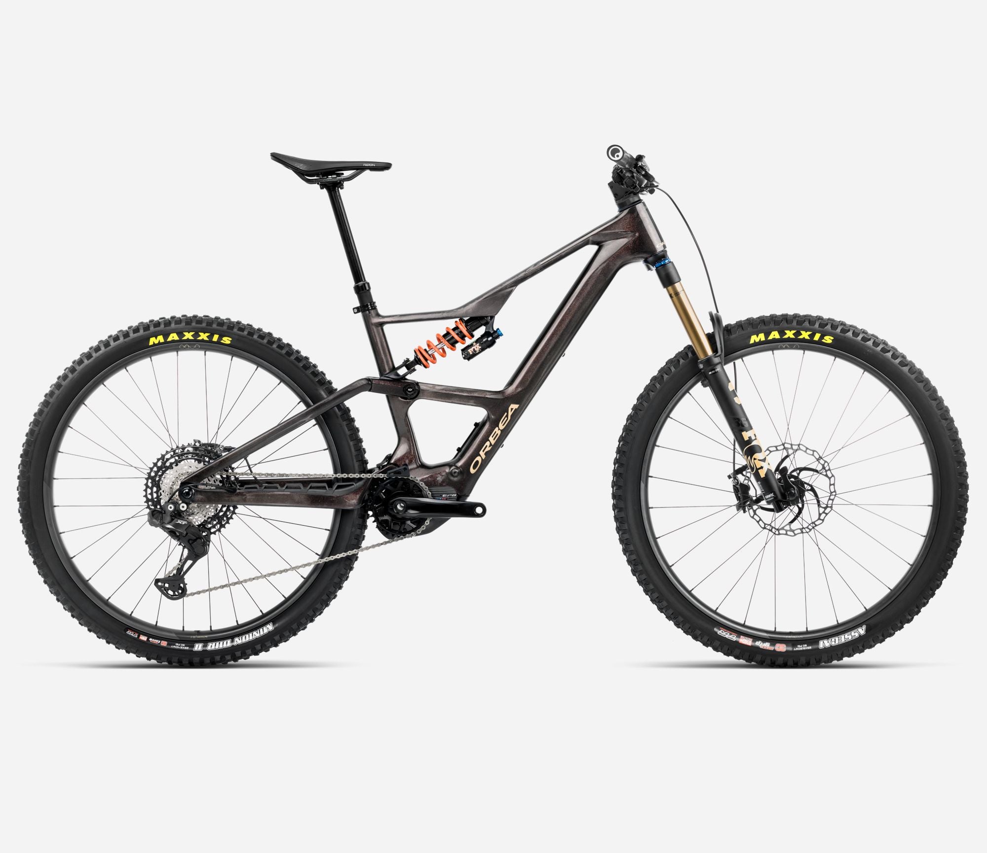 2025 Orbea Rise LT M-Team Cosmic Carbon Side View