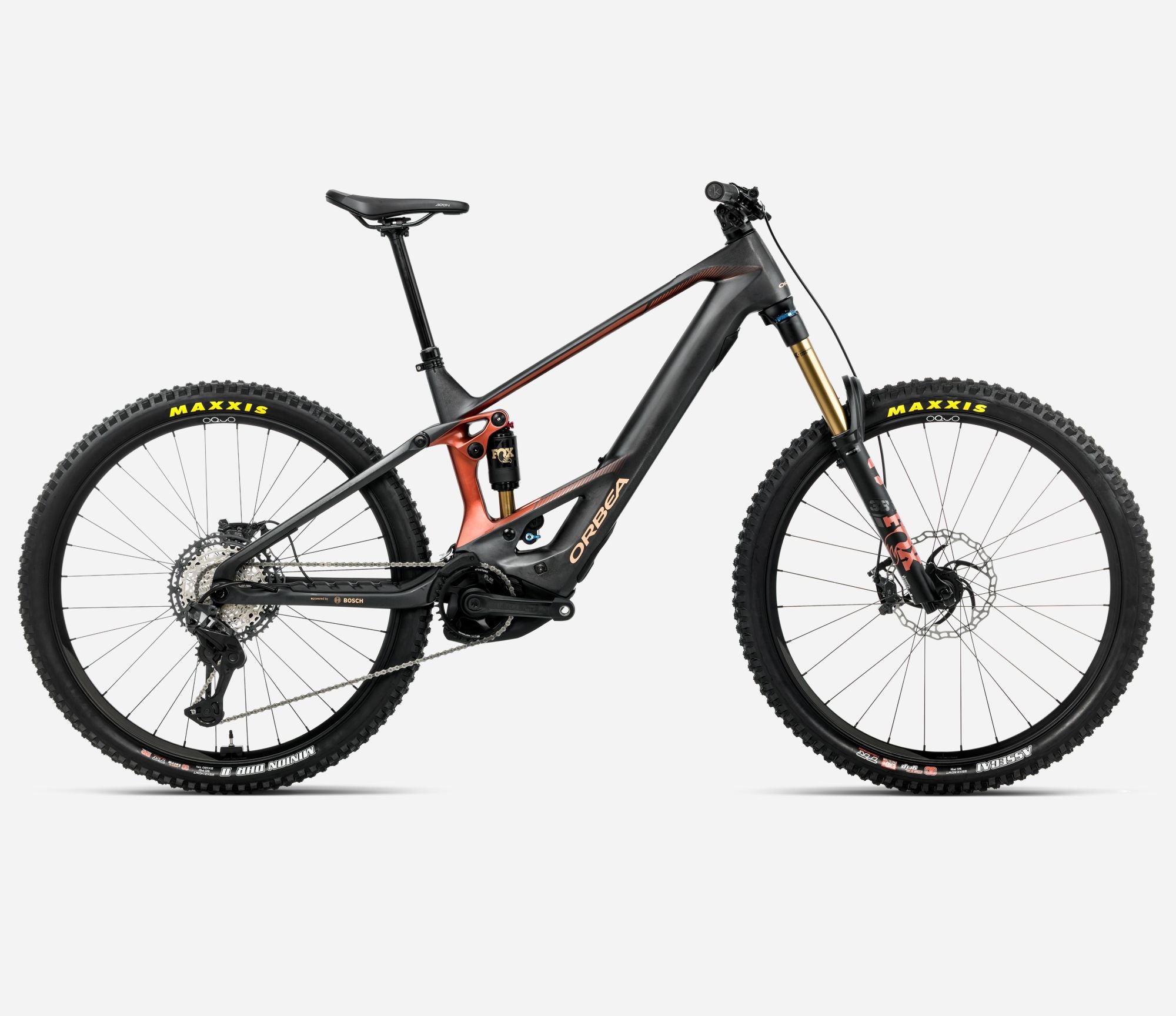 2026 orbea wild m-team mars red side view